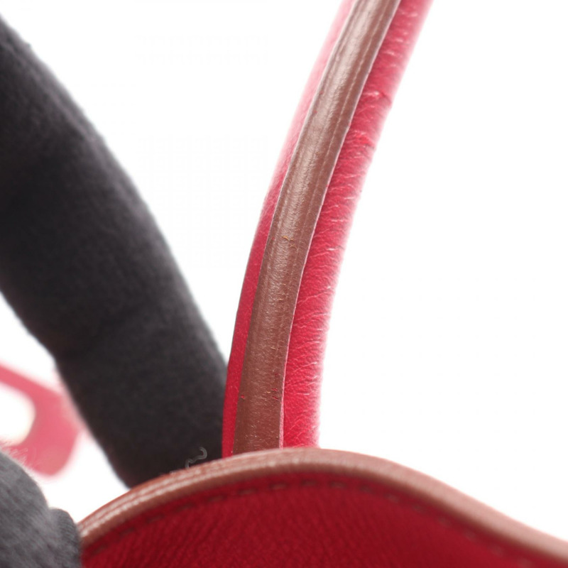 愛馬仕 Birkin 35 手提包，O Swift 皮革，粉紅色寶石紅，二手，帶五金配件-8