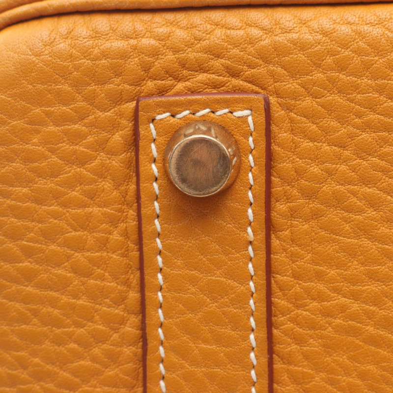 愛馬仕 Birkin 35 手提包，H Fjord 皮革，天然貂皮色，二手，金色五金-8