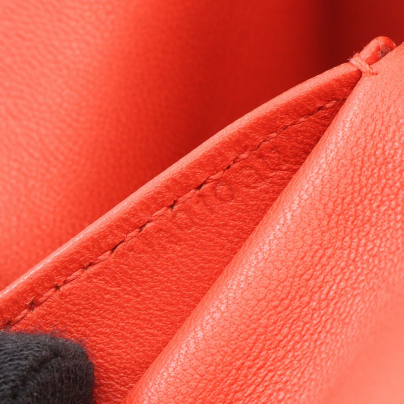 愛馬仕 Toolbox 20 單肩手提包 Y Evercolor Rouge tomate 二手金色五金-4