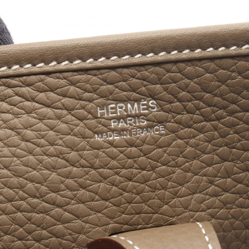 愛馬仕 Evelyne 3 PM 肩挎包 K Taurillon Clemence Etoupe 二手 SHW-3