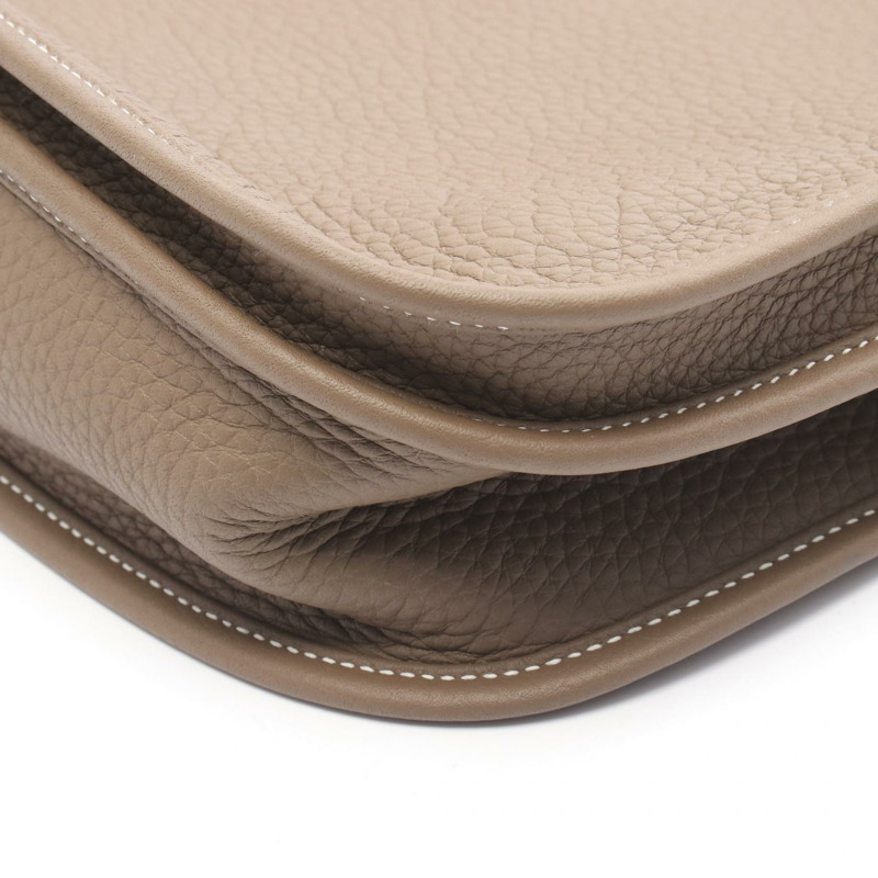 愛馬仕 Evelyne 3 PM 肩挎包 K Taurillon Clemence Etoupe 二手 SHW-5