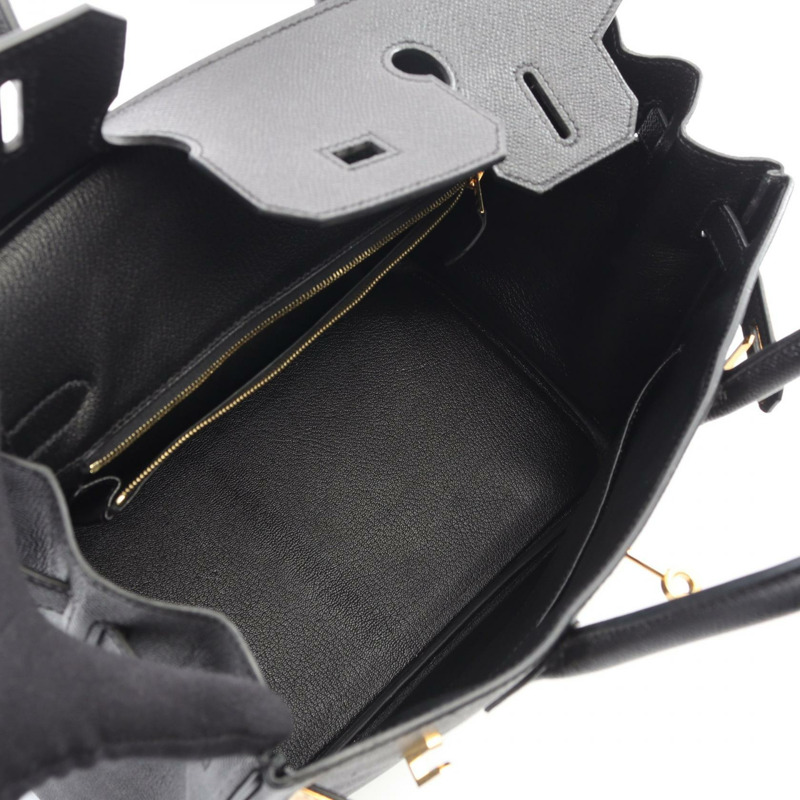 愛馬仕 Birkin 30 手提包,X Epsom 皮革,黑色,二手,女士,金色五金-2