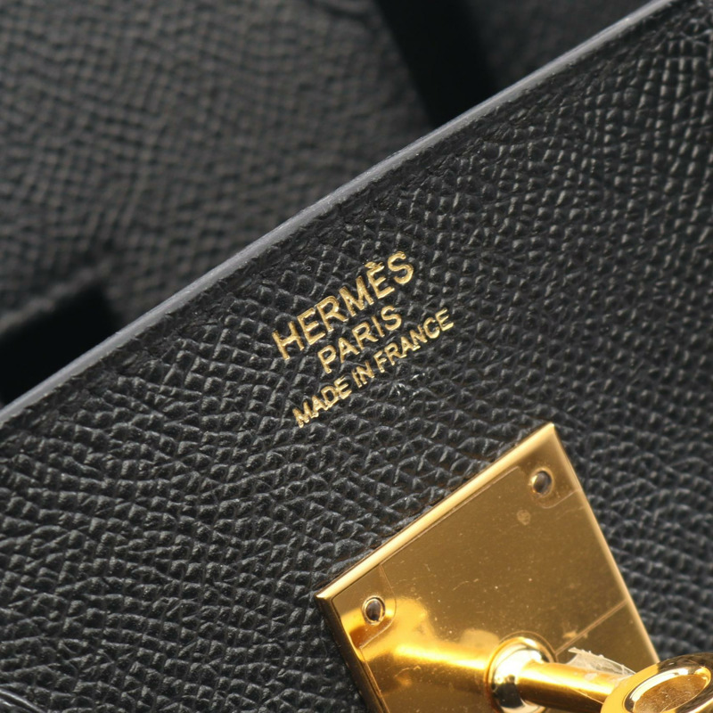 愛馬仕 Birkin 30 手提包,X Epsom 皮革,黑色,二手,女士,金色五金-3