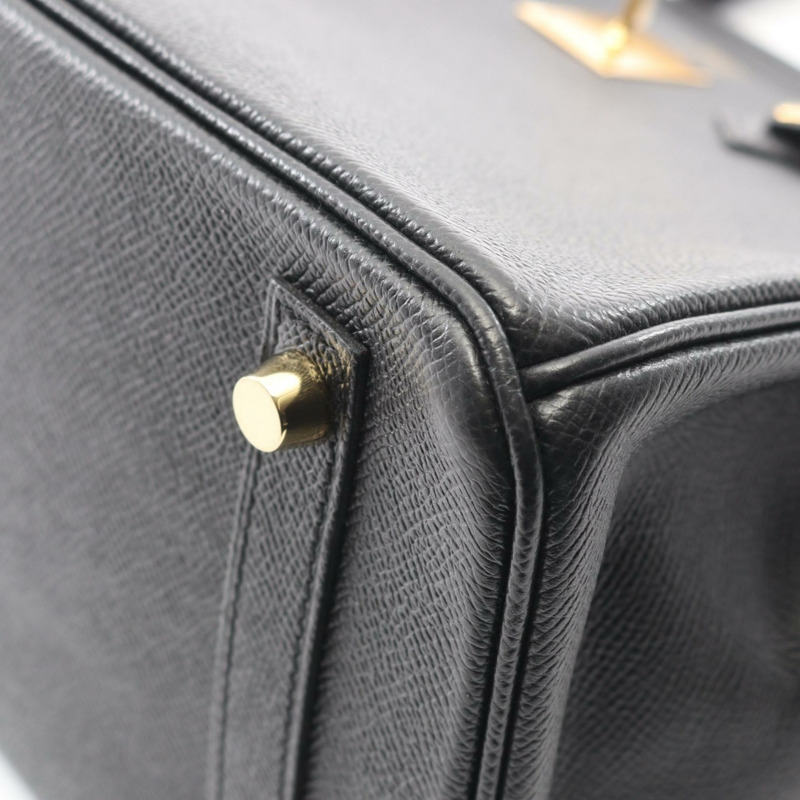 愛馬仕 Birkin 30 手提包,X Epsom 皮革,黑色,二手,女士,金色五金-6