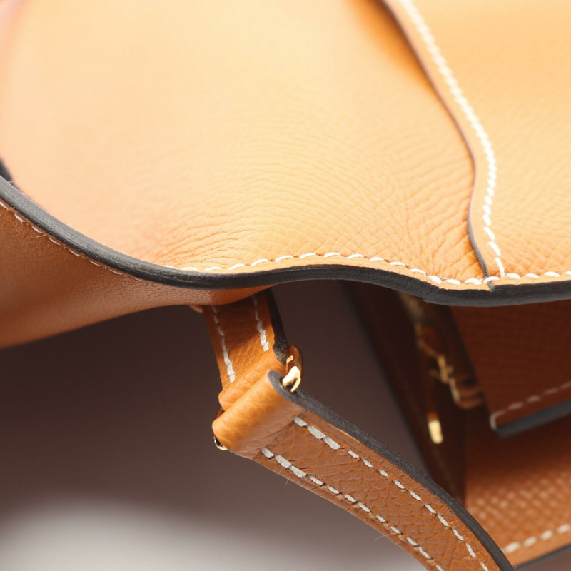 愛馬仕 Constance Long to Go 斜背包 K Epsom Toffee 二手金色五金-5