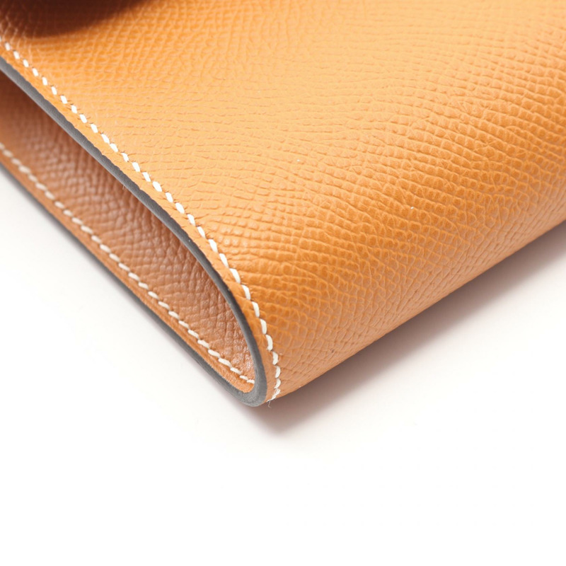 愛馬仕 Constance Long to Go 斜背包 K Epsom Toffee 二手金色五金-6