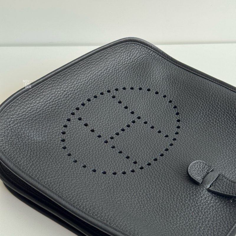 99新🆕 Hermès 愛馬仕 Evelyne 29 黑色銀釦-2