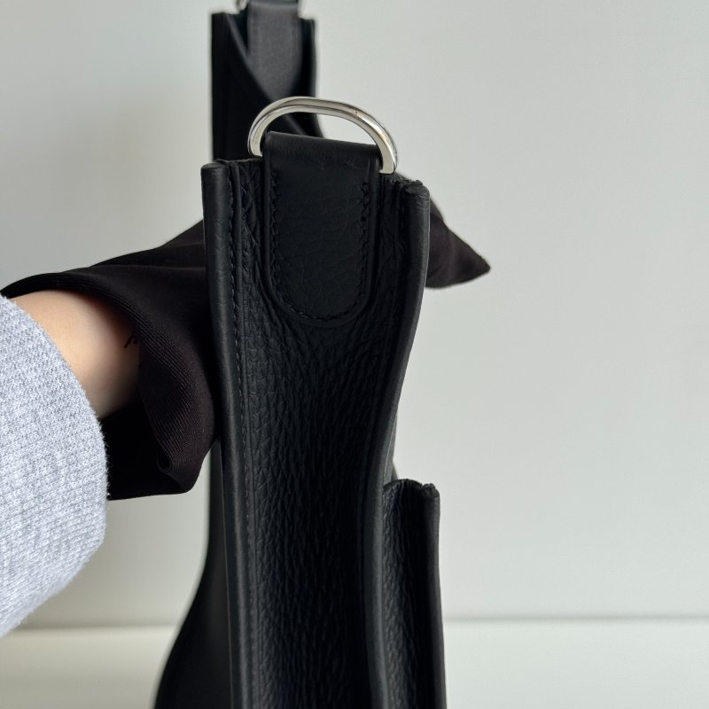 99新🆕 Hermès 愛馬仕 Evelyne 29 黑色銀釦-10