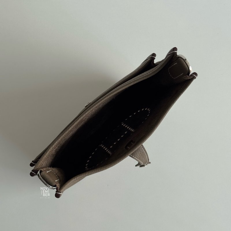 閒置新🤎 全配有購證🙌🏻 Hermès 愛馬仕 Evelyne 23 大象灰銀釦-5