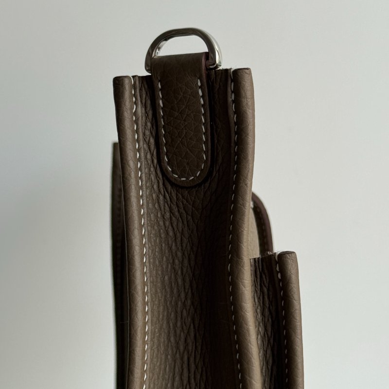 閒置新🤎 全配有購證🙌🏻 Hermès 愛馬仕 Evelyne 23 大象灰銀釦-10