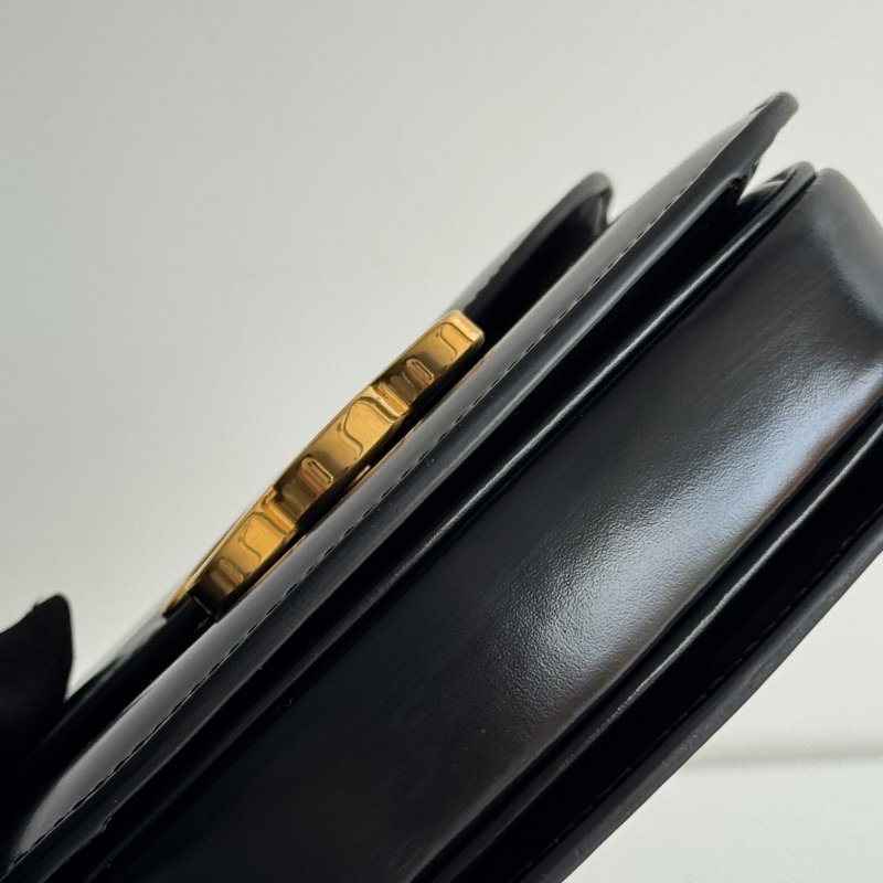 99新🆕 Celine 瑟琳 Mini Besace 手柄馬鞍包 迷你 黑金-9