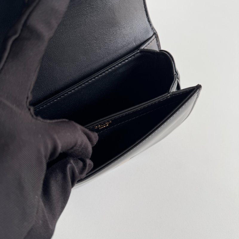 99新🆕 Celine 瑟琳 Mini Besace 手柄馬鞍包 迷你 黑金-15