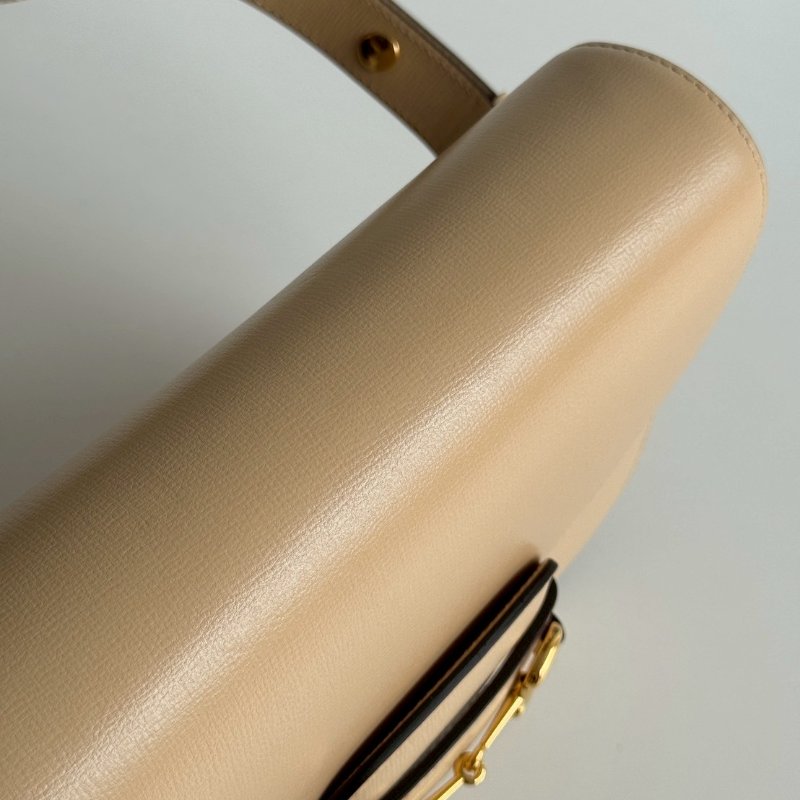 99新🆕 Gucci 古馳 1955 馬鞍包 奶茶色-13