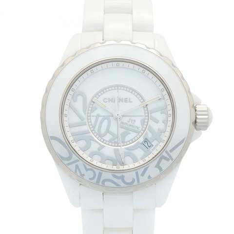白色錶盤 陶瓷 不鏽鋼 自動上鍊 Graffiti J12 腕錶【CHANEL 香奈兒】 H5240