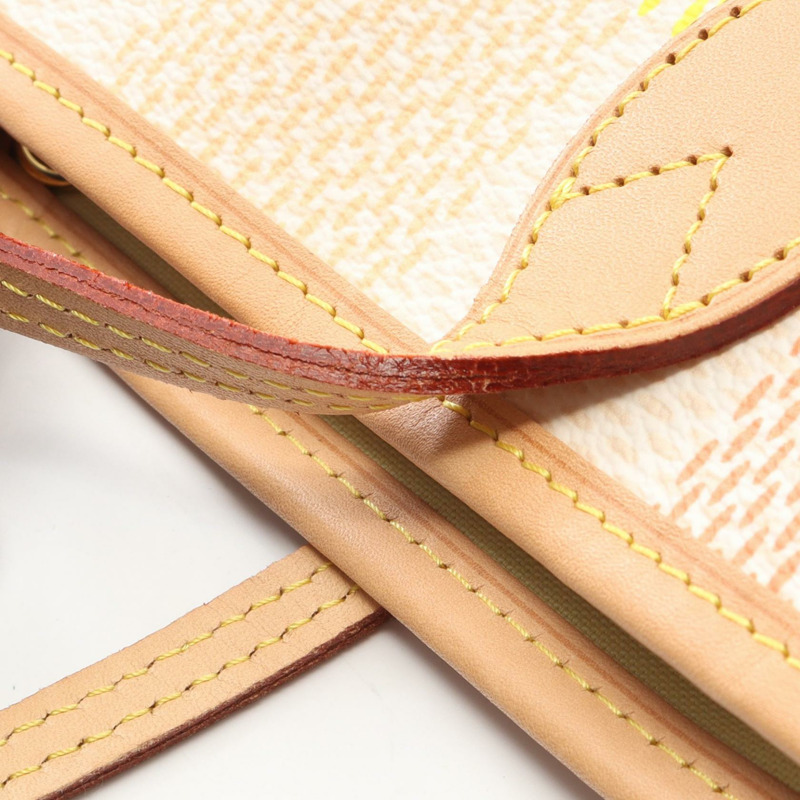 路易威登 Neverfull MM 手提包 N40668 Damierlicious 帆布粉紅二手女款-4