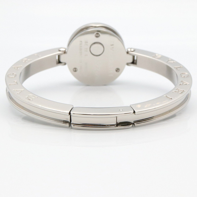 藍色母貝鑽石錶盤 不鏽鋼 石英 B.zero1 腕錶【BVLGARI 寶格麗】 BZ22S-4
