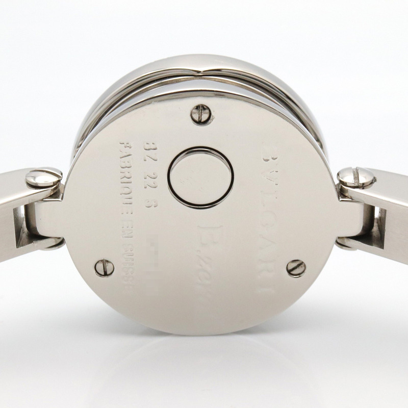 藍色母貝鑽石錶盤 不鏽鋼 石英 B.zero1 腕錶【BVLGARI 寶格麗】 BZ22S-5