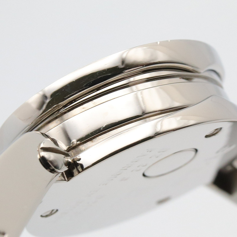 藍色母貝鑽石錶盤 不鏽鋼 石英 B.zero1 腕錶【BVLGARI 寶格麗】 BZ22S-9