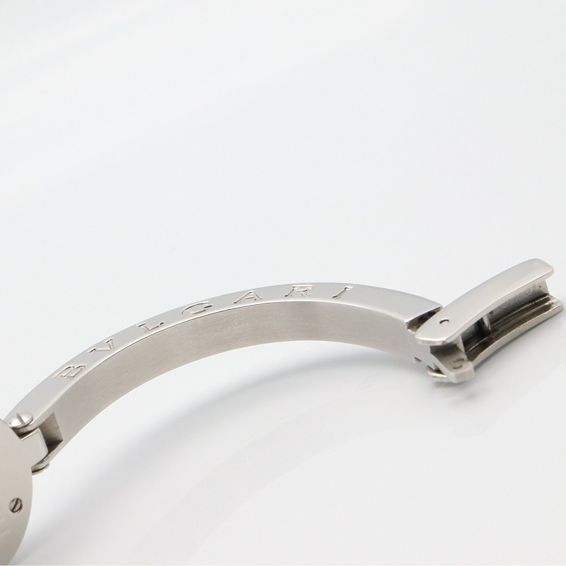 藍色母貝鑽石錶盤 不鏽鋼 石英 B.zero1 腕錶【BVLGARI 寶格麗】 BZ22S-11