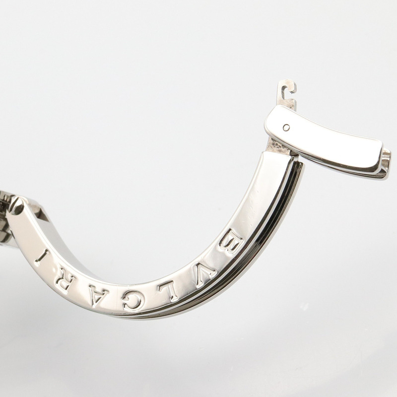 藍色母貝鑽石錶盤 不鏽鋼 石英 B.zero1 腕錶【BVLGARI 寶格麗】 BZ22S-13