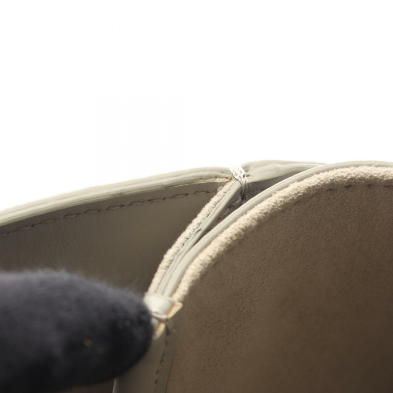 Christian Dior CD 鑽石花冠手提單肩包，帆布皮革，灰色二手-7