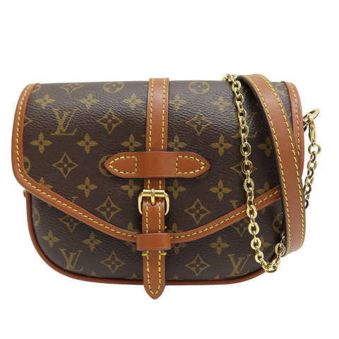 棕色 原花帆布 兩用包【LOUIS VUITTON LV 路易威登】 M27096