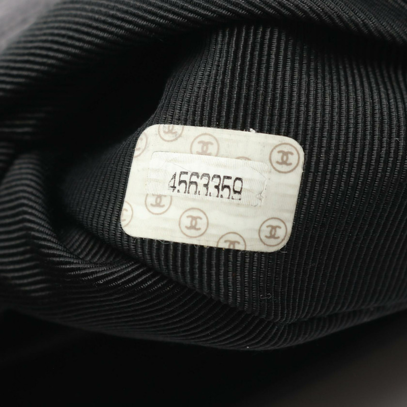 香奈兒三重 COCO 標誌單肩背包,粒面小牛皮,黑色,二手,女士,帶五金配件-4