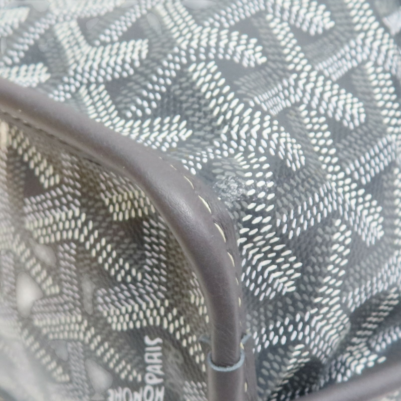 灰色 Goyardine帆布 Anjou Mini 手提包【GOYARD 高雅德】 AMAANJOU-MINI-51-10