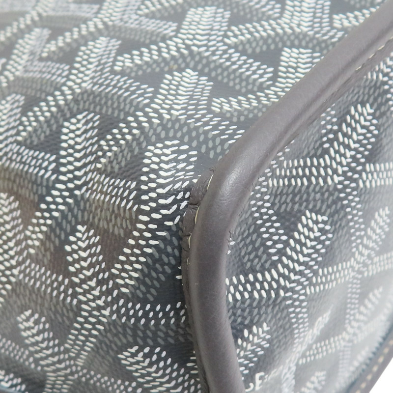 灰色 Goyardine帆布 Anjou Mini 手提包【GOYARD 高雅德】 AMAANJOU-MINI-51-11