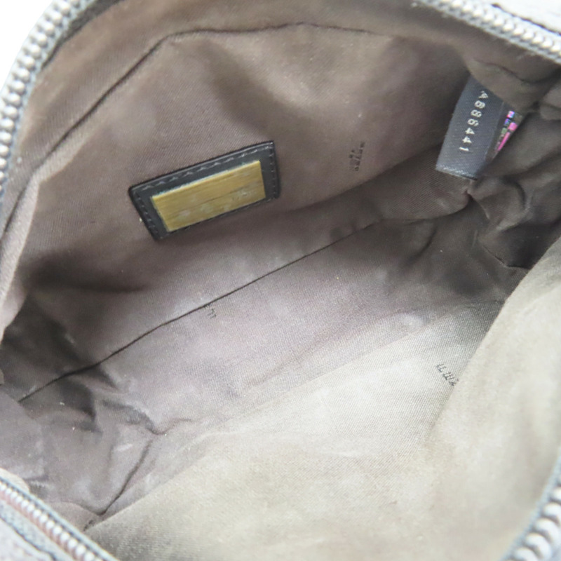 黑色 帆布 Zucca腰包 肩背包【FENDI 芬迪】 7VA149-4