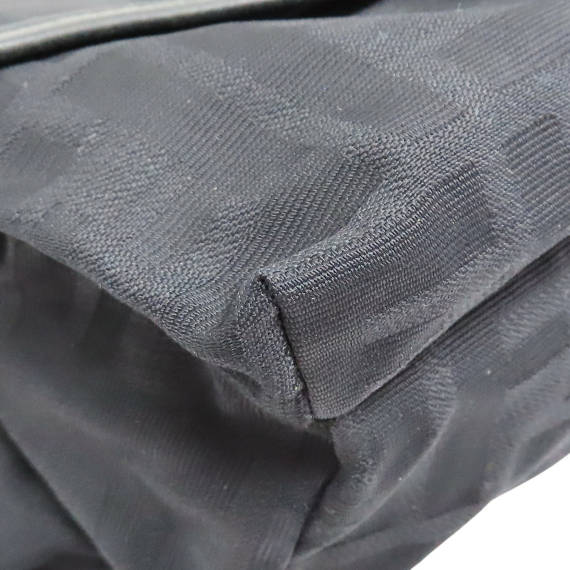 黑色 帆布 Zucca腰包 肩背包【FENDI 芬迪】 7VA149-9