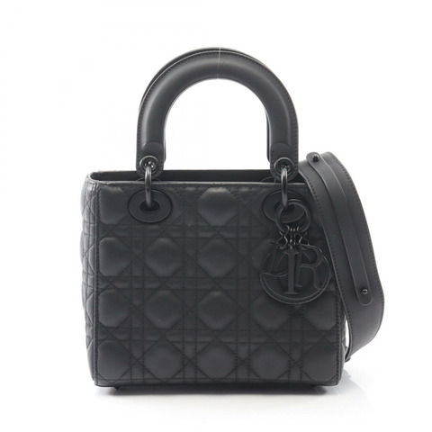 Christian Dior LADY DIOR MY ABCDIOR 小號 Cannage 斜背包 皮革 BK
