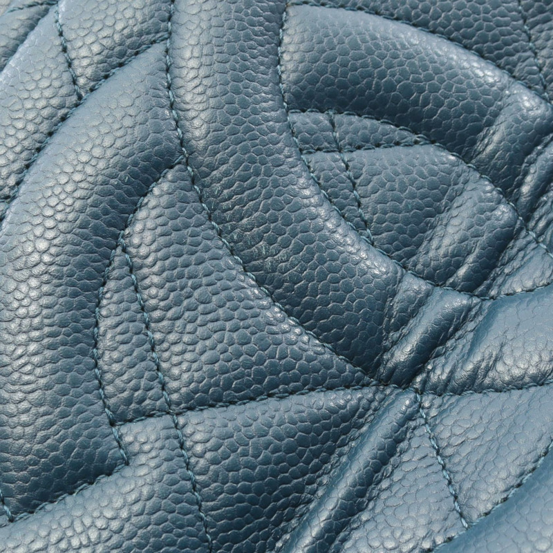 香奈兒 (CHANEL) Matelasse Jumbo COCO Mark 肩背手提包，綠色皮革，二手，SHW 女款-9