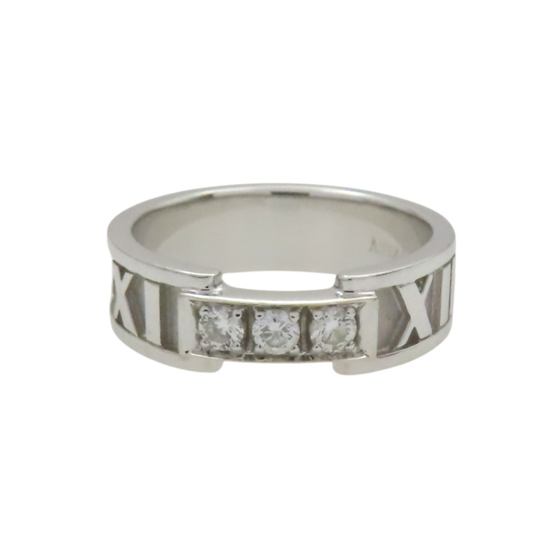 18K白金 3PD鑽石 ATLAS 戒指【Tiffany & Co 蒂芬妮】-2