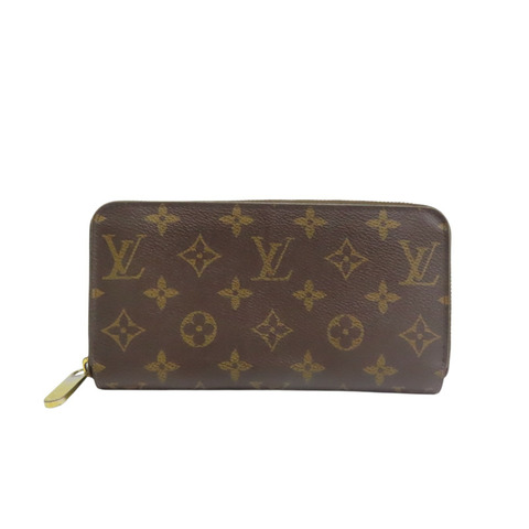 棕色 原花帆布 Zippy 拉鍊長夾【LOUIS VUITTON LV 路易威登】 M41896