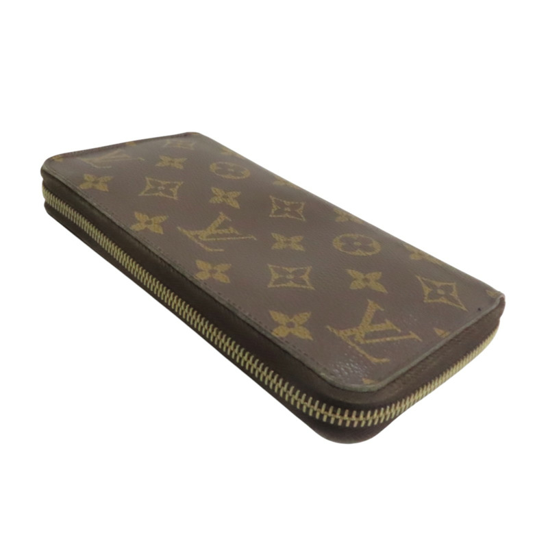 棕色 原花帆布 Zippy 拉鍊長夾【LOUIS VUITTON LV 路易威登】 M41896-3