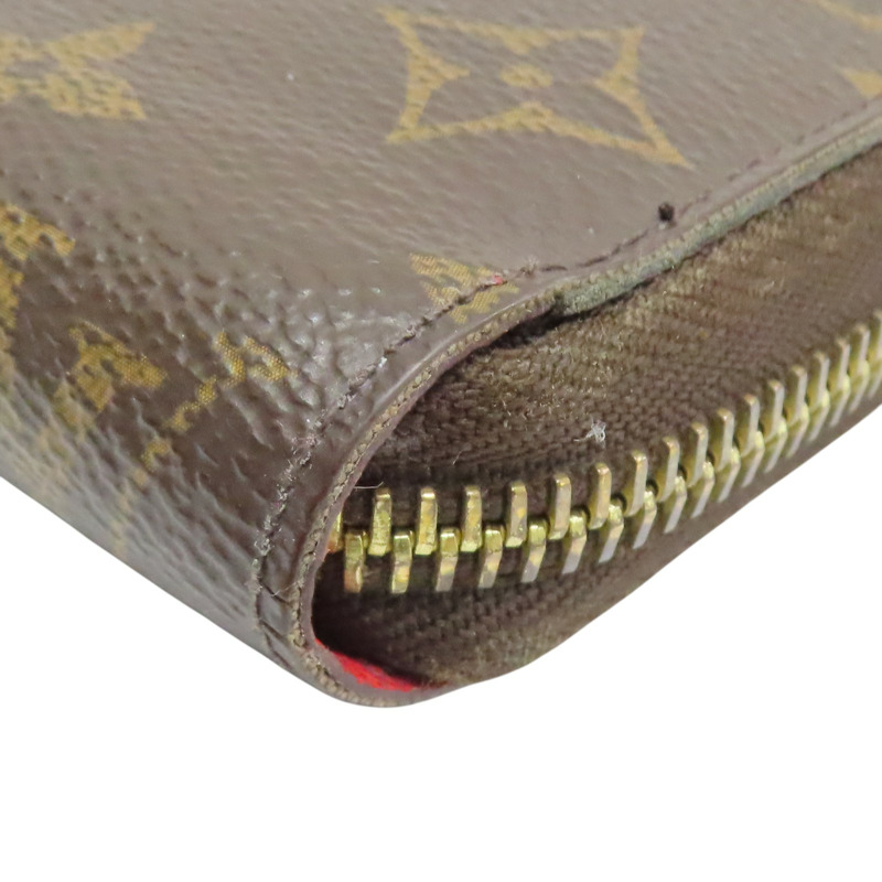 棕色 原花帆布 Zippy 拉鍊長夾【LOUIS VUITTON LV 路易威登】 M41896-9