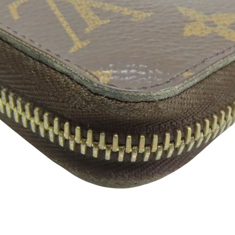 棕色 原花帆布 Zippy 拉鍊長夾【LOUIS VUITTON LV 路易威登】 M41896-10