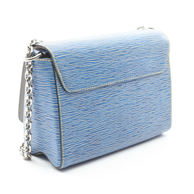 路易威登 Twist MM 鏈條肩背包 M50271 Epi 皮革牛仔布藍色二手 LV-1