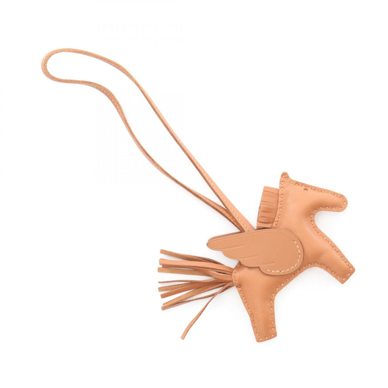 愛馬仕 Rodeo Pegasus PM 包飾 083010CA Agneau milo Swift 皮革 金色 二手 W-1