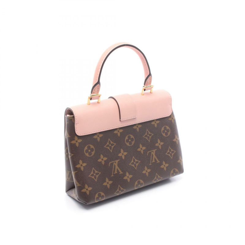 路易威登 Locky BB 單肩手提包 M44080 Monogram 帆布皮革粉紅二手-1