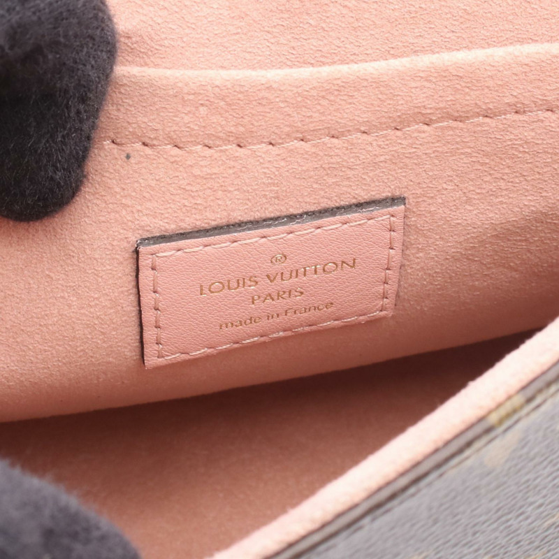 路易威登 Locky BB 單肩手提包 M44080 Monogram 帆布皮革粉紅二手-3