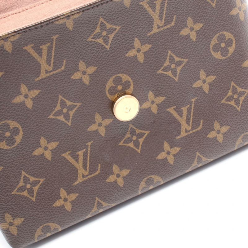 路易威登 Locky BB 單肩手提包 M44080 Monogram 帆布皮革粉紅二手-5