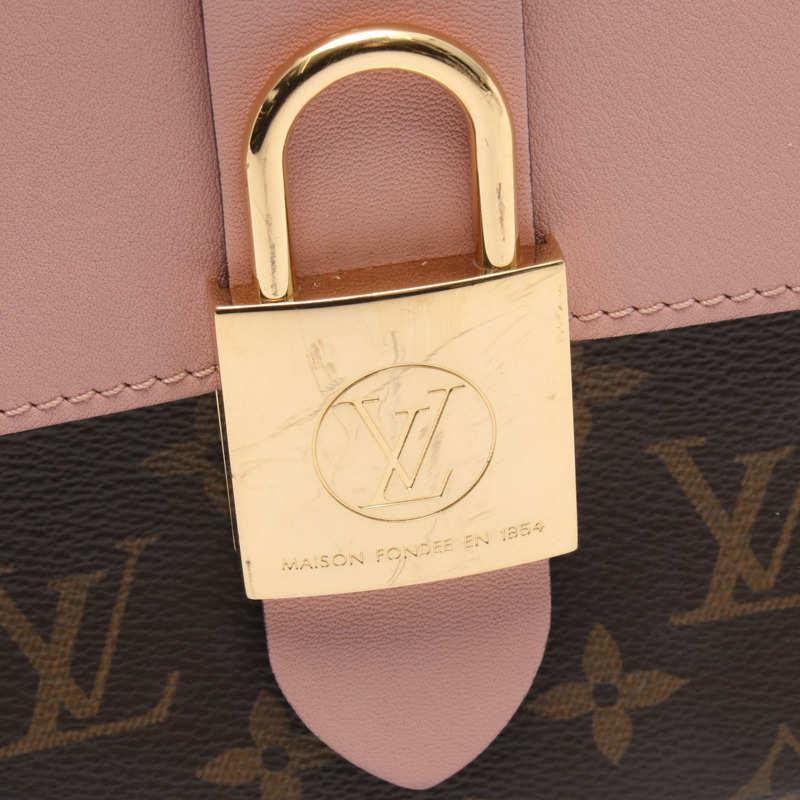 路易威登 Locky BB 單肩手提包 M44080 Monogram 帆布皮革粉紅二手-7