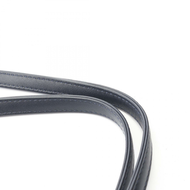 香奈兒 Deauville 肩鏈手提包,皮革草編,藍色海軍藍,二手,女士,金色五金-8