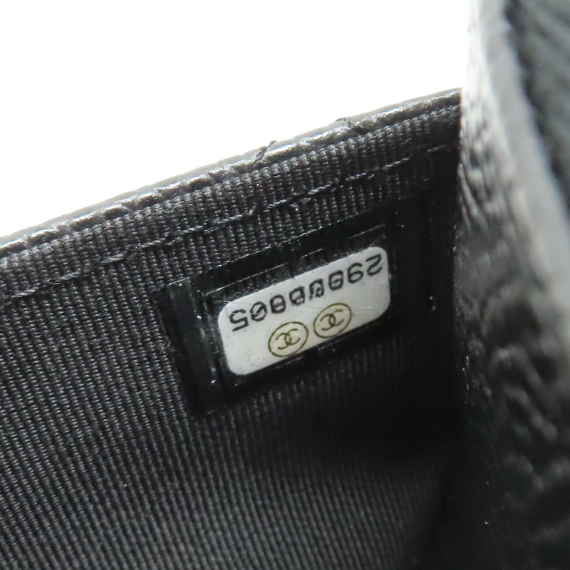 黑色 荔枝紋牛皮 鍊帶 WOC 肩背包【CHANEL 香奈兒】 AP0250-11