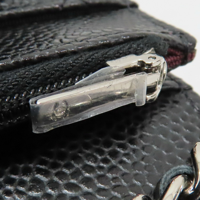 黑色 荔枝紋牛皮 鍊帶 WOC 肩背包【CHANEL 香奈兒】 AP0250-19