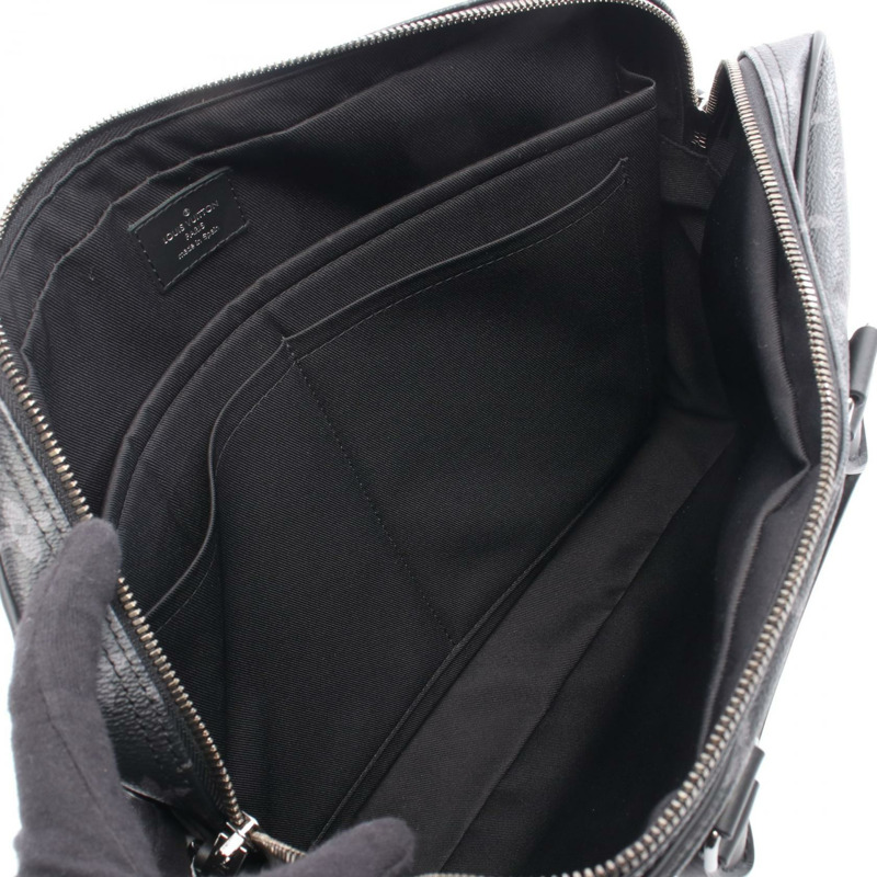 路易威登 Porte Documan Voyage 商務包 M46457 Monogram Eclipse 二手 LV-2