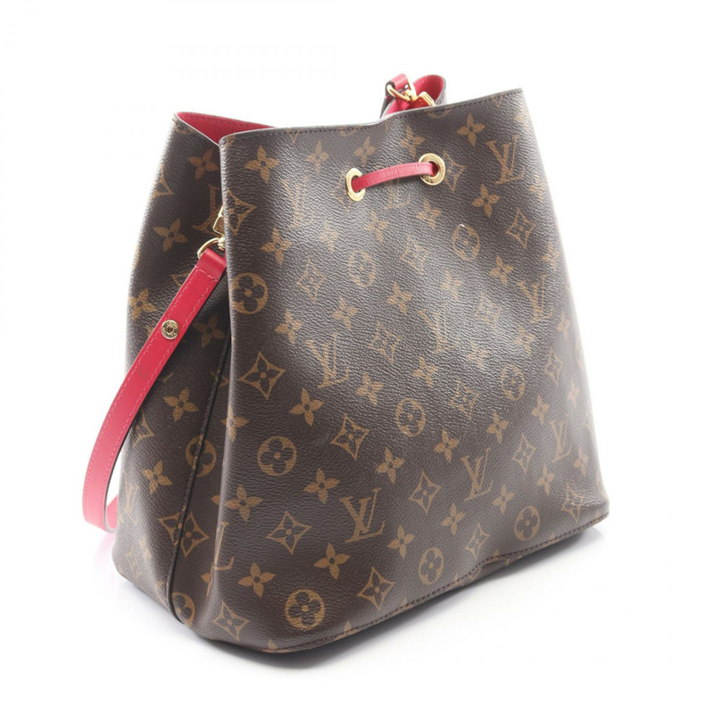 路易威登 Neonoe 肩背包 M43570 Monogram 帆布皮革粉紅二手女士-1