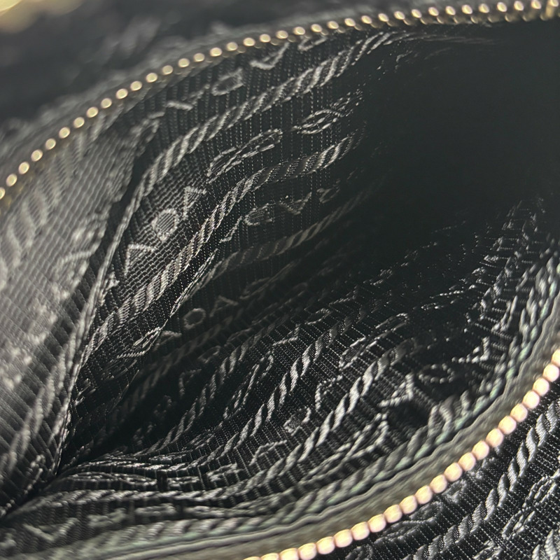 黑色 絎縫 尼龍 Tessuto Impuntu 兩用包 【PRADA 普拉達】 1BH910-6